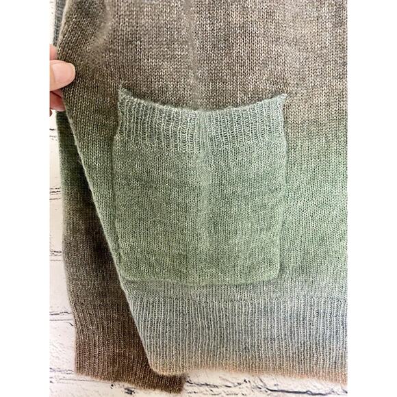 NWT‎ Women's M Hayden Los Angeles Brown Orange Green Ombre Sweater Cardigan - Picture 3 of 7